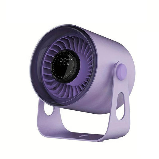 Table Fans,Quiet Wall-Mounted Desk Fan Digital Display Rechargeable,360° Adjustment Tilt Portable Night Light Desktop Fan for Office, Bedroom, Kitchen, Outdoor