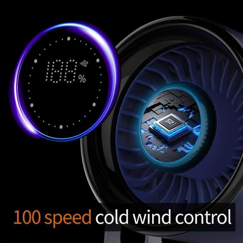 Table Fans,Quiet Wall-Mounted Desk Fan Digital Display Rechargeable,360° Adjustment Tilt Portable Night Light Desktop Fan for Office, Bedroom, Kitchen, Outdoor